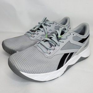 Reebok Womens Nanoflex Cross Trainer Shoes, Cold Grey/Black/White, 8 US